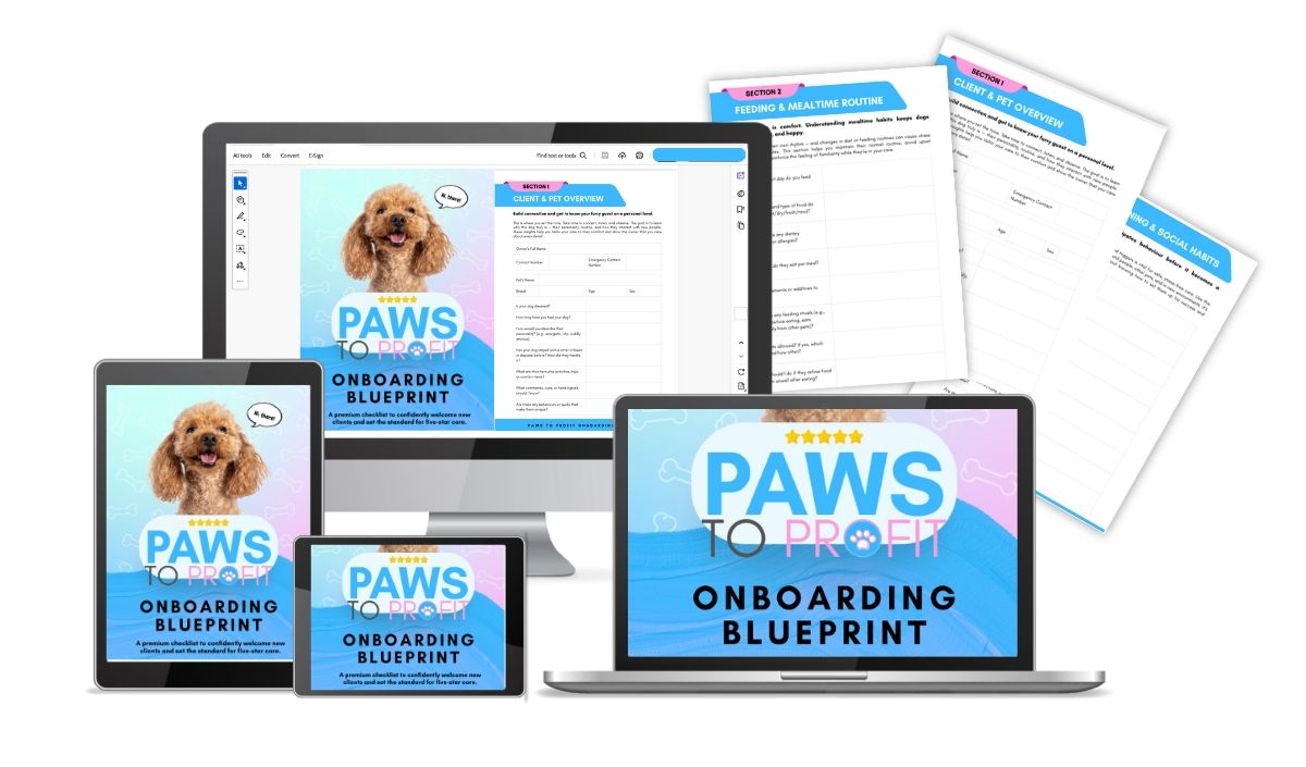 Paws to Profit Onboarding Blueprint