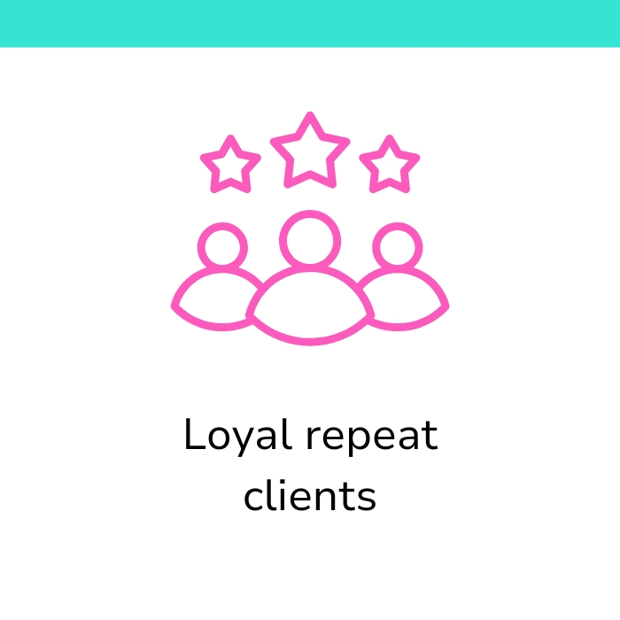 Loyal repeat clients